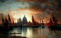 William Stanley Haseltine - Santa Maria Della Salute Sunset